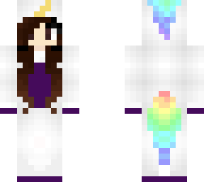 dark hair dark purple unicorn girl