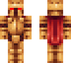 evil medieval golden knight