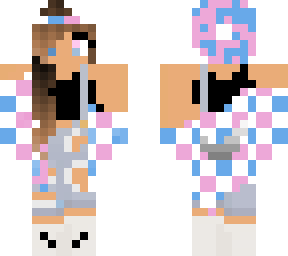 random edit of pink and blue girl