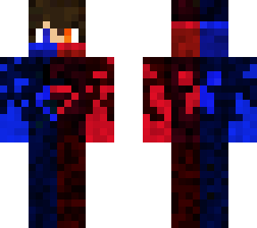 red and blue