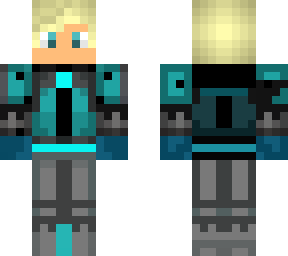 blonde blue armor man
