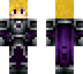 blonde purple armor man