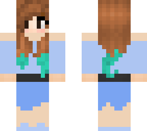 blue girl whit blue hair