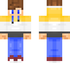 boy with yellow white and gray hoodie