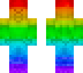 gliched rainbow steve