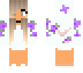 purple flower girl (edit)