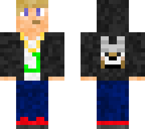 blonde kid wearing leather jacket with a wolf on the back!!!