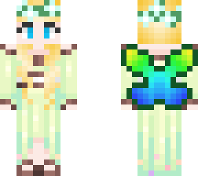 fairy girl: blonde w/ green dress