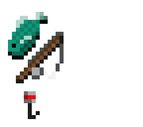 fishing rod and fish