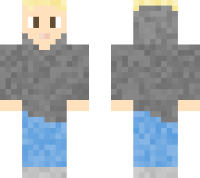 gray hoodie man