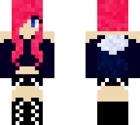 pink haired wolf girl teen