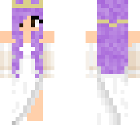 purple hair (wedding dress)
