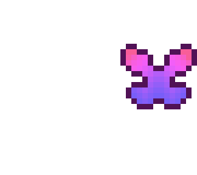 wing base-- pink/violet ombre butterfly