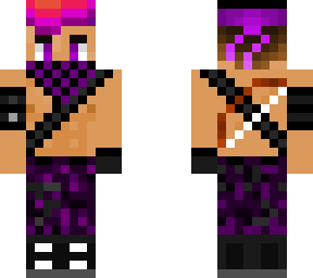 bounty hunter (purple with bow)