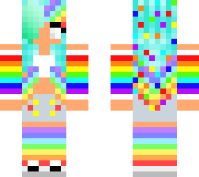 rainbow girl skin