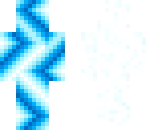 snow electric white blue
