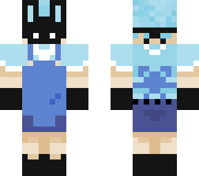 blue bunny apron boy