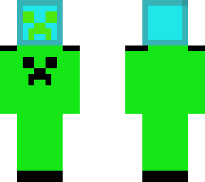 creeper guy holding a random block