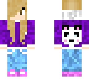 girl with panda hoodie