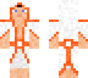 guy in white and orange robe