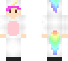 my skin in a unicorn onsie