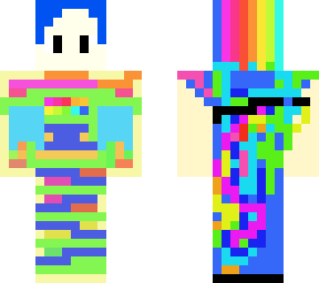 the raimbow man and the raimbow cap and the raimbow hairs