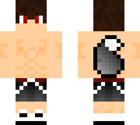 bathing suit wolf boy red