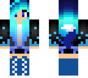 blue headphone girl (wolf)