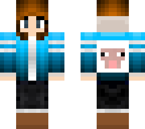 blue sheep hoodie girl 2