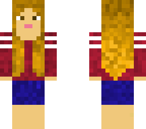 burgundy shirt w/ stripes (top)