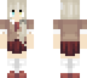 cute school wolf girl