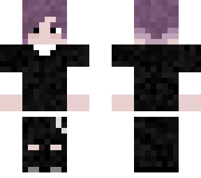 emo violet hair boy