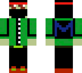 green guy with ninja mask
