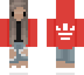 red hoodie
