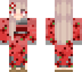 red kimono