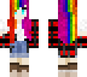 the rainbow gothic with plaid