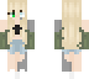 half robot, half teenage girl | Minecraft Skin