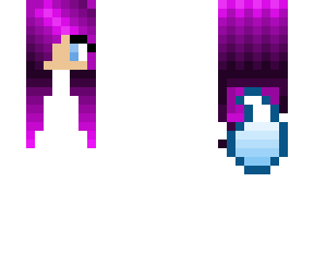 purple and blue wolf girl base
