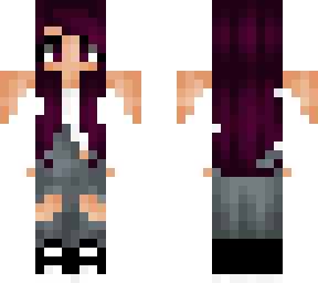 purple hair woman