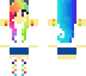rainbow-haired girl