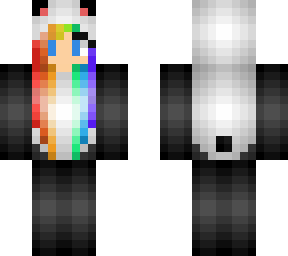 rainbow panda blue eyes
