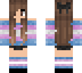 trans flag girl