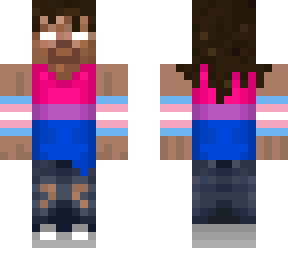 bicon herobrine with a dash of trans rights *based on anon1449 bicon herobrine*