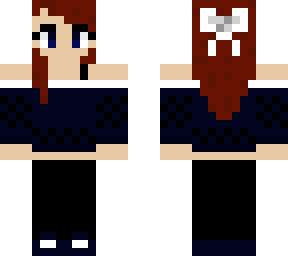 cute navy blue and black with bow