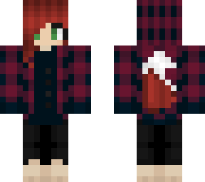 marie boysenberry plaid fox girl