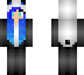 edit of marymelinda blue haired panda girl