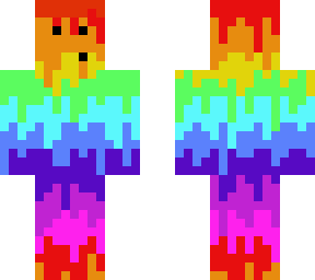 melting rainbow slime