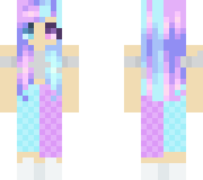 pastel purple and blue trendy girl