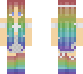 rainbow aesthetic girl