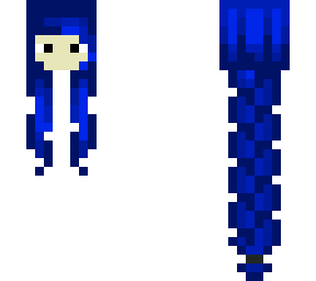 blue hair and face deltagames number 223223 834